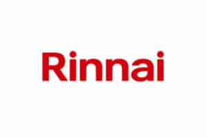 Rinnai logo - our gas plumbers use their products for the best quality